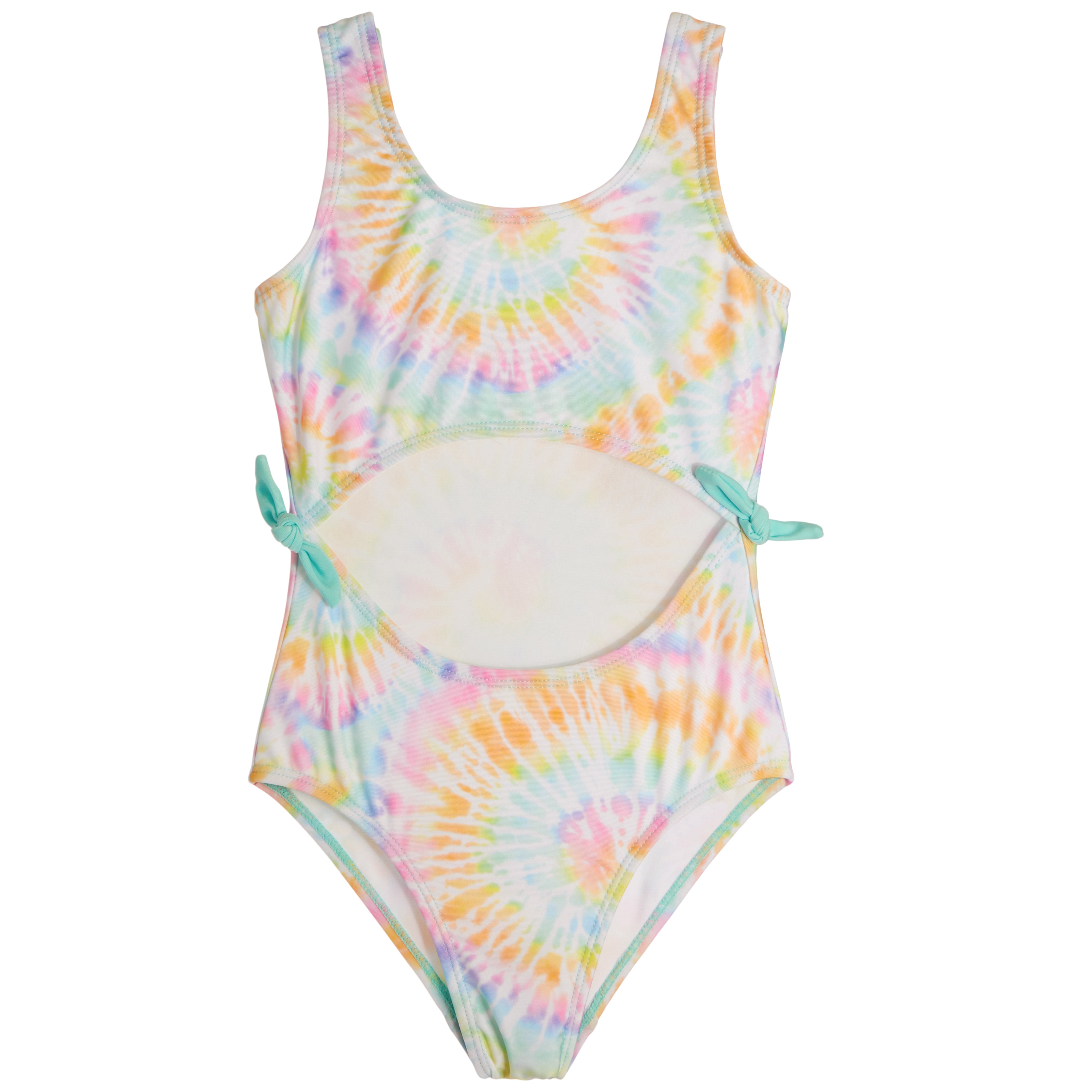 1pc Floral Surf Tie Side Monokini - Denny's