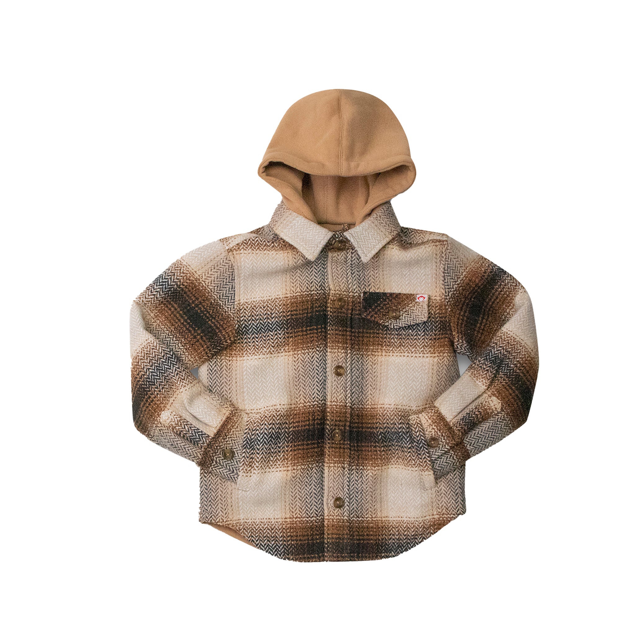 Lumber Plaid Glen Hoodie - Denny's
