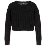 Gabby Washed Cable Sweater - Denny's