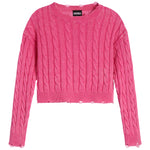 Gabby Washed Cable Sweater - Denny's