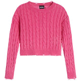 Gabby Washed Cable Sweater - Denny's