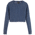 Gabby Washed Cable Sweater - Denny's