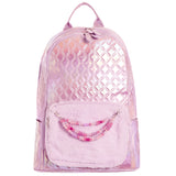 Galaxy Fur Pocket and Link Charm Backpack