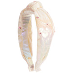 Stone & Quilted Heart Knot Headband - Denny's