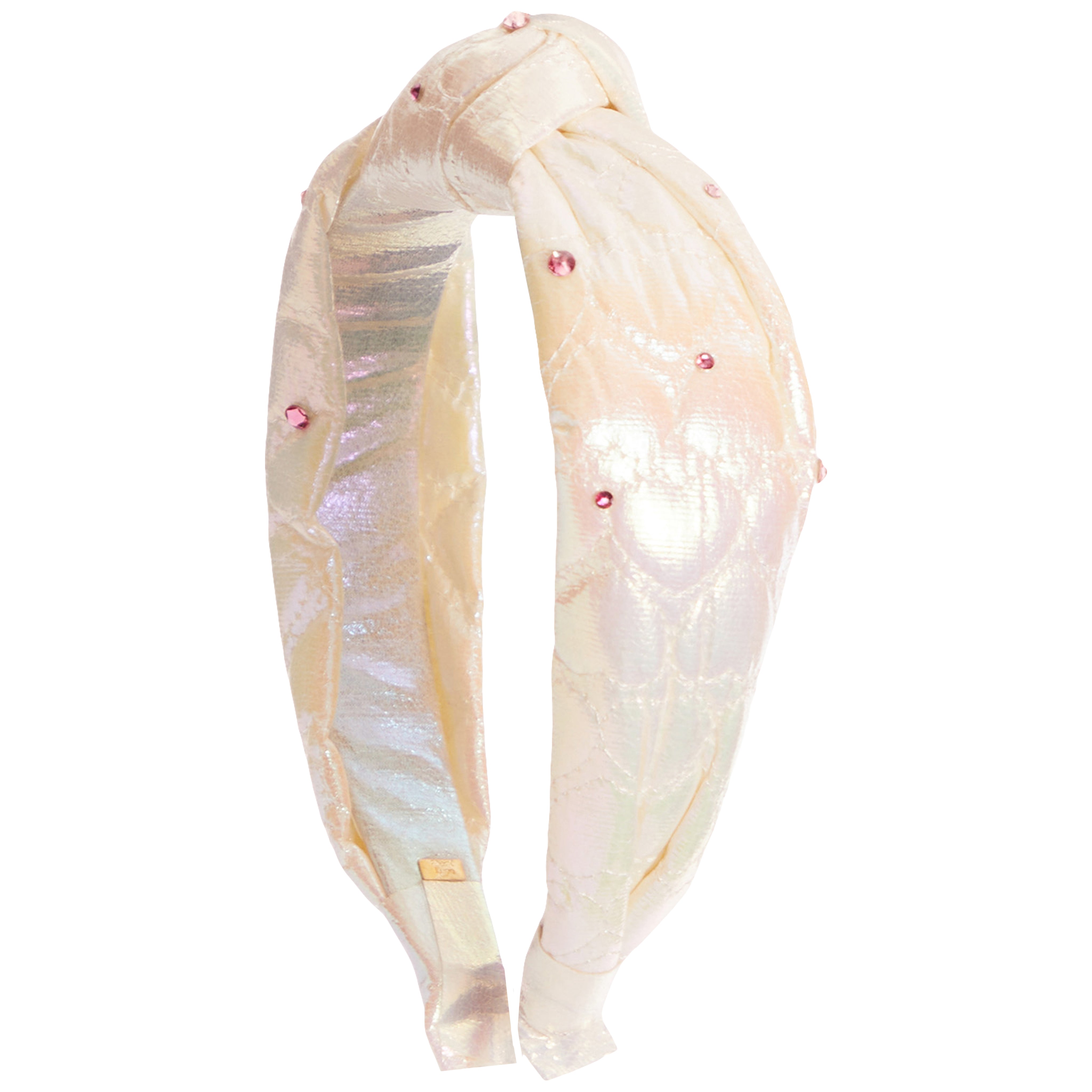 Stone & Quilted Heart Knot Headband - Denny's