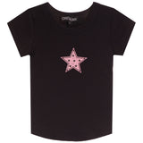 Pink Star Short Sleeve Rib Tee