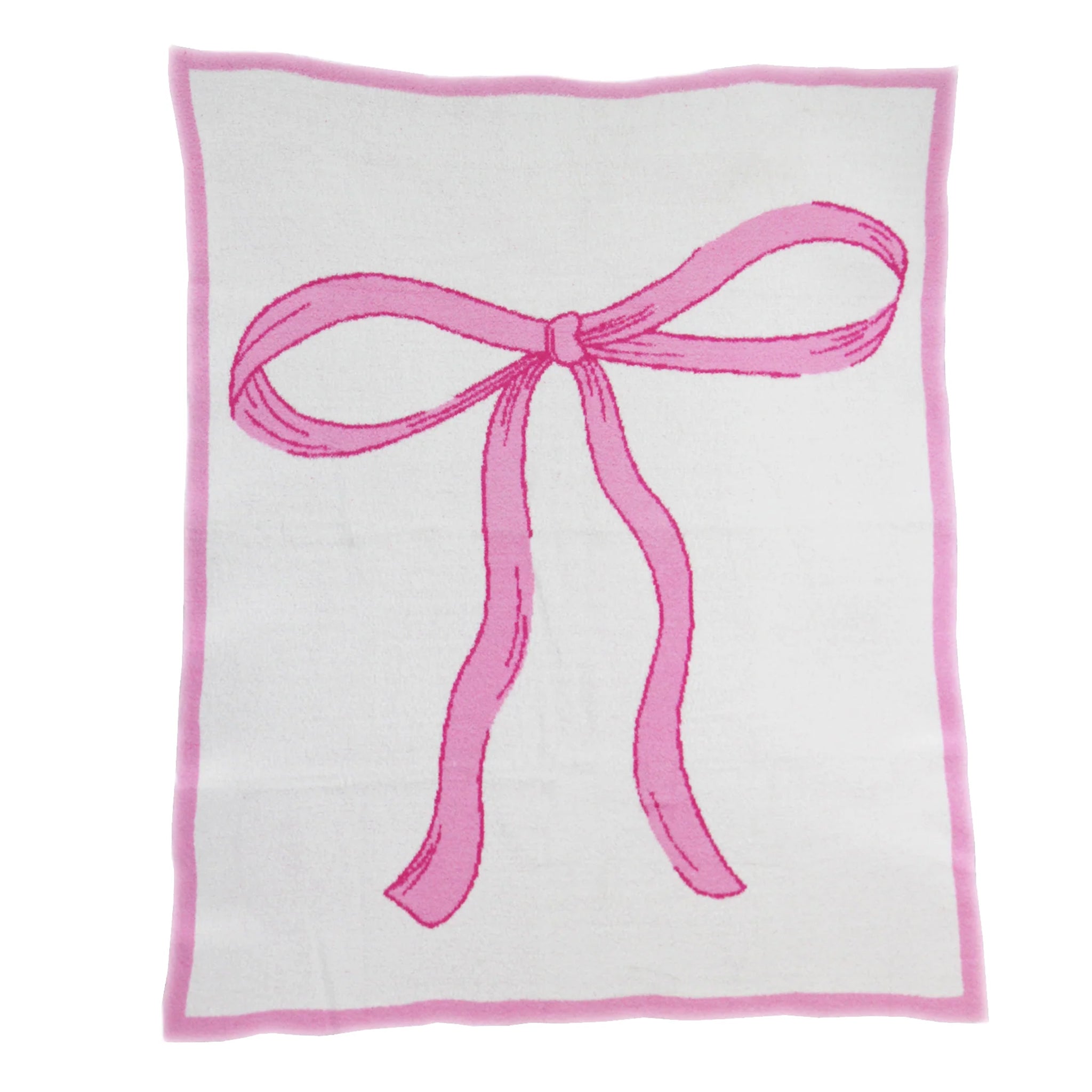 Pretty in Pink Bow Cozy Blanket - Denny's