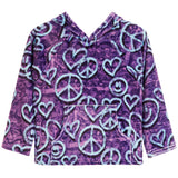 Heart Smiles Fuzzy Sweatshirt Hoodie - Denny's