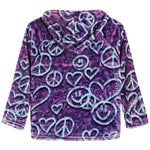 Heart Smiles Fuzzy Sweatshirt Hoodie - Denny's