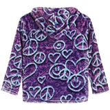 Heart Smiles Fuzzy Sweatshirt Hoodie - Denny's