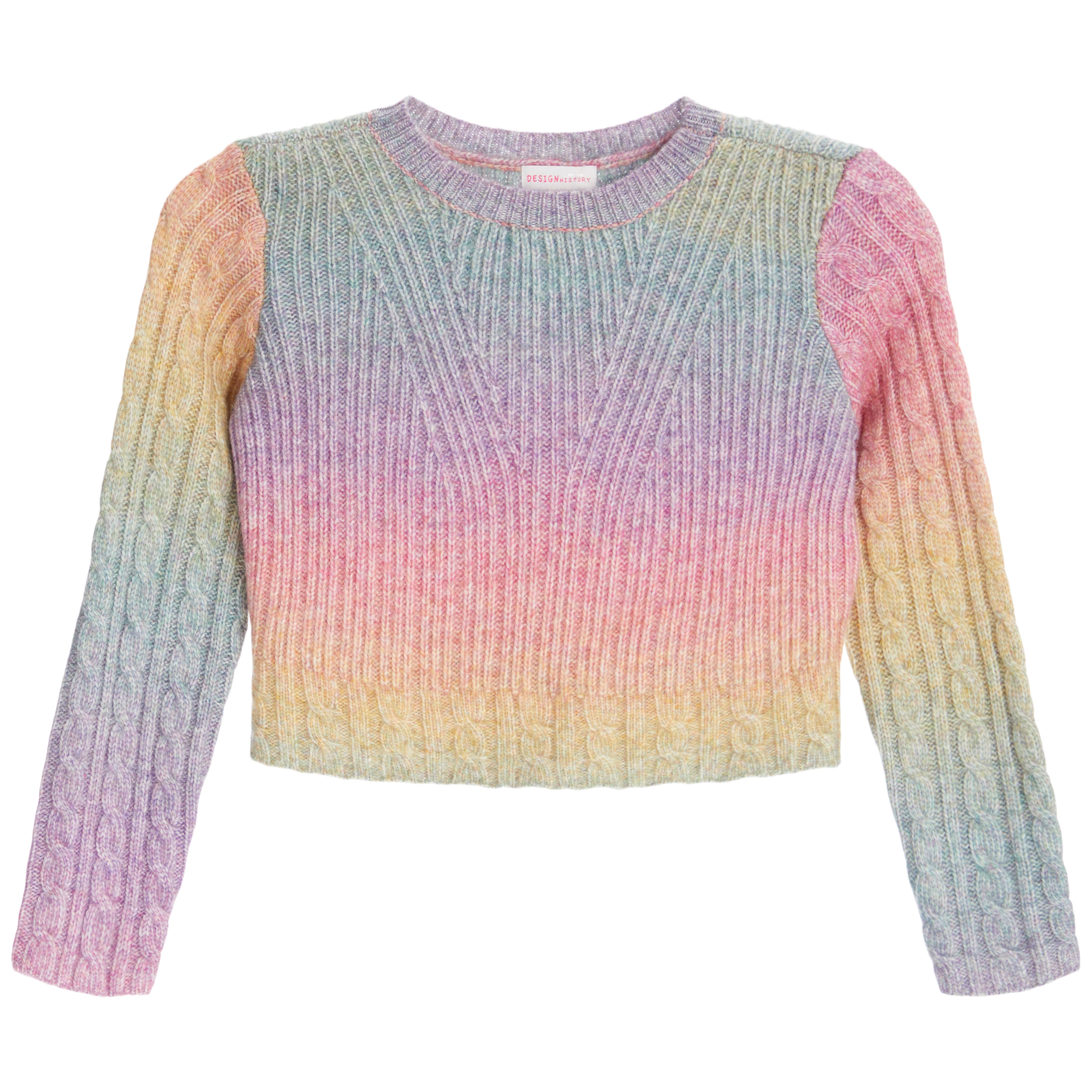 Rainbow Cable Knit Sweater - Denny's
