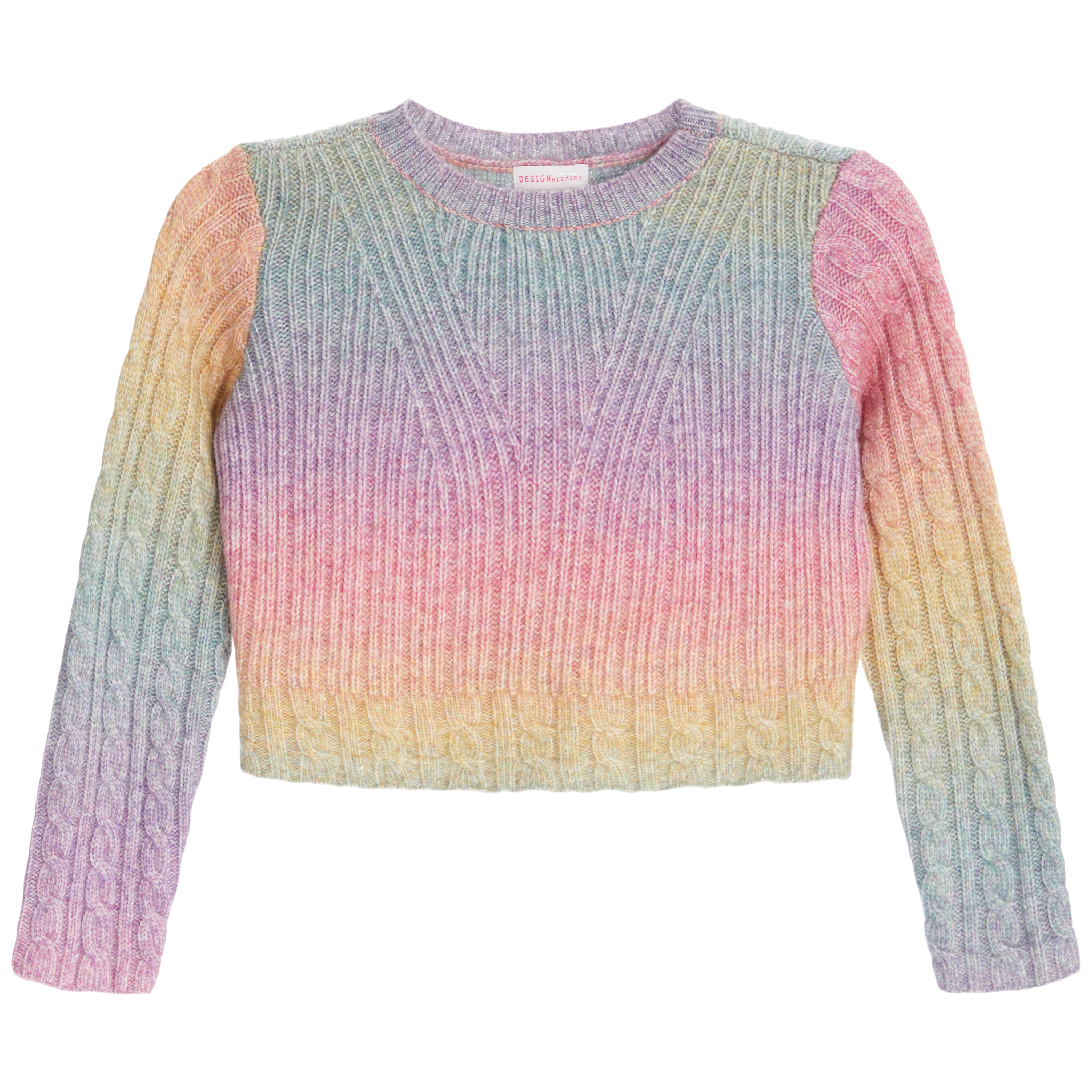 Rainbow Cable Knit Sweater - Denny's