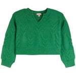Cable Knit V-Neck Sweater - Denny's