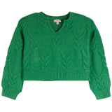 Cable Knit V-Neck Sweater - Denny's