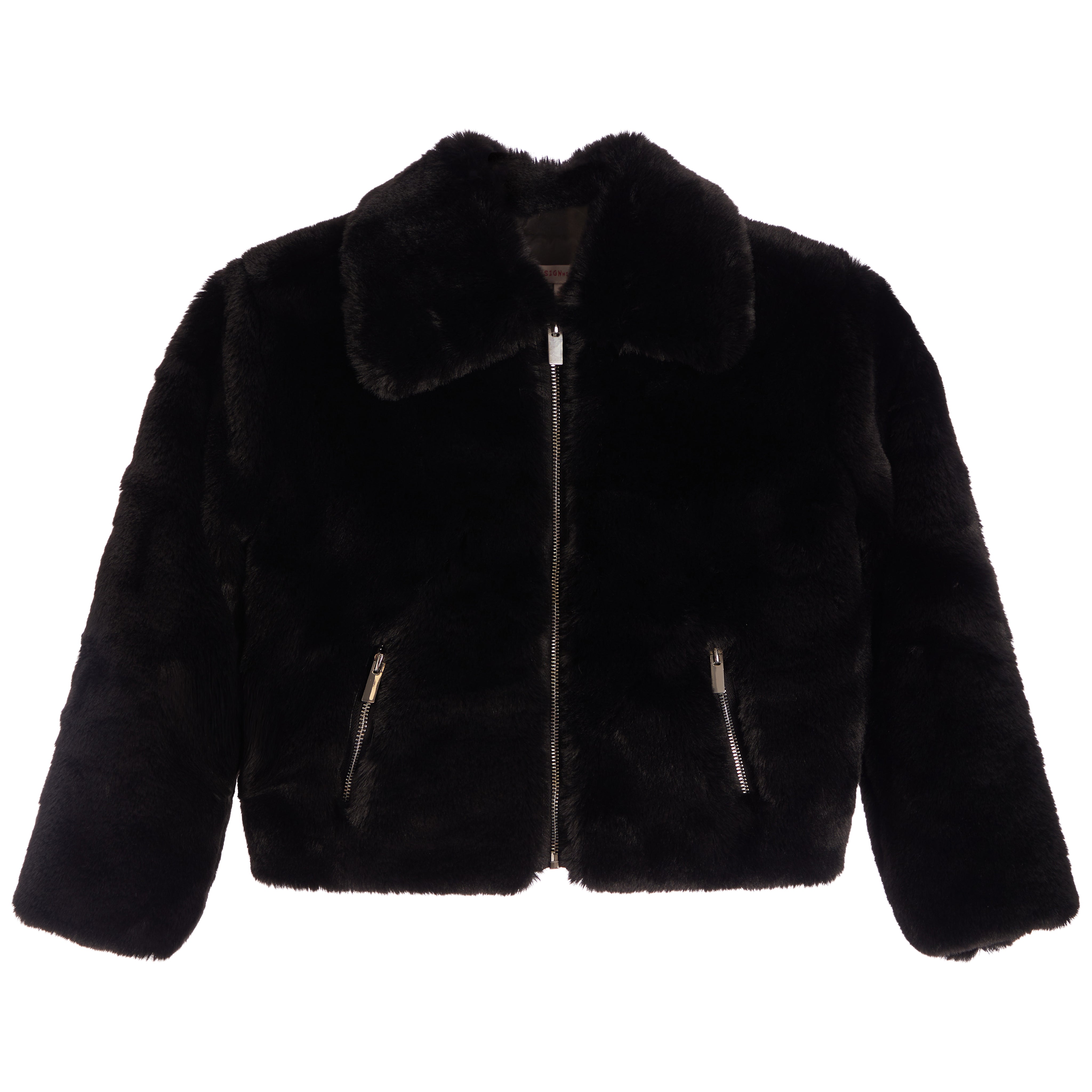 Faux Fur Collared Jacket - Denny's