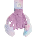 Faux Fur Heart Earmuff w/Glove - Denny's