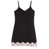 Ivory Lace Trim Dress