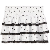 Gemma Allover Black Heart Skirt