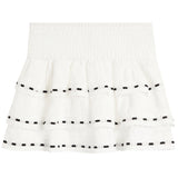 Gemma Eyelet Skirt With Black Trim