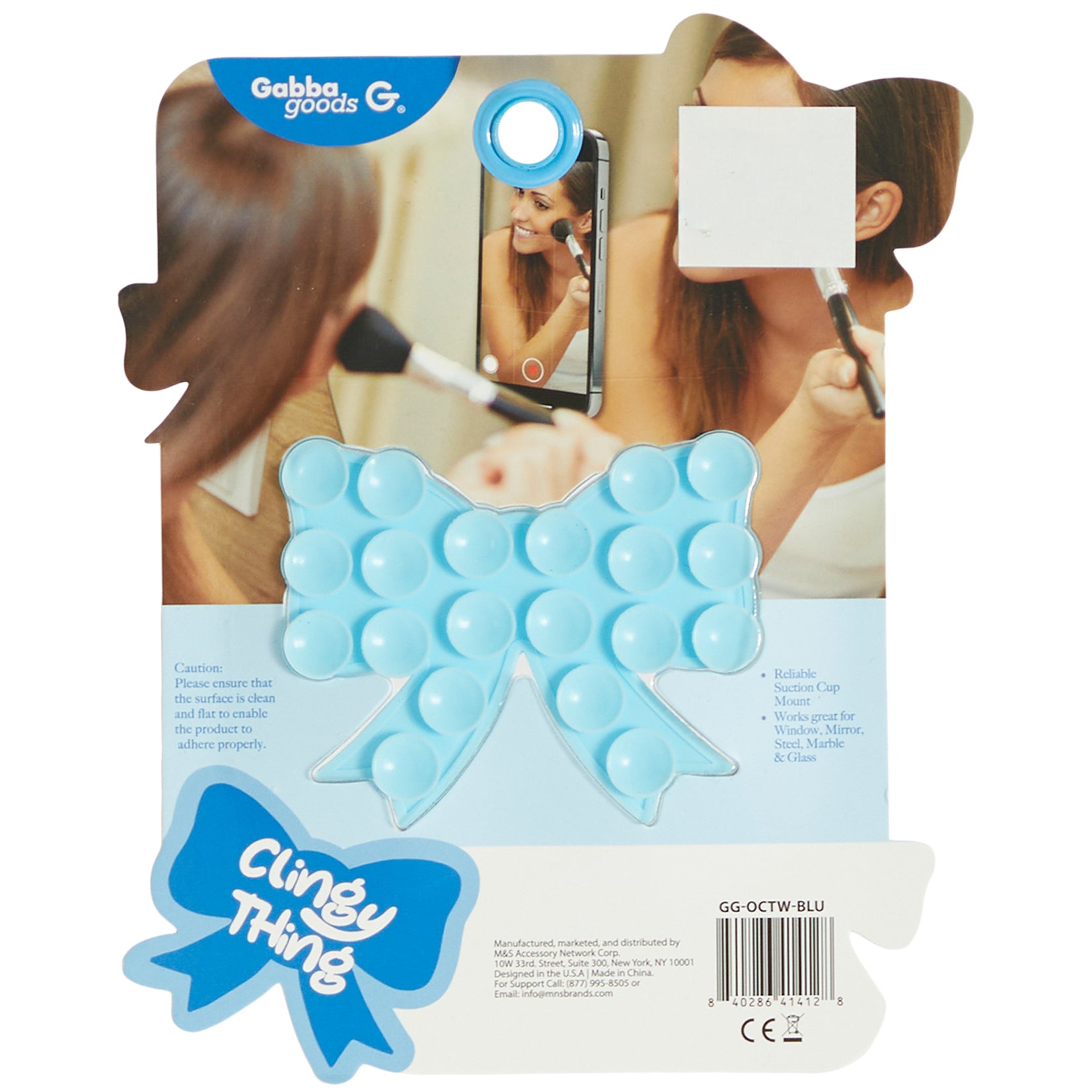 Blue Bow Phone Grip - Denny's