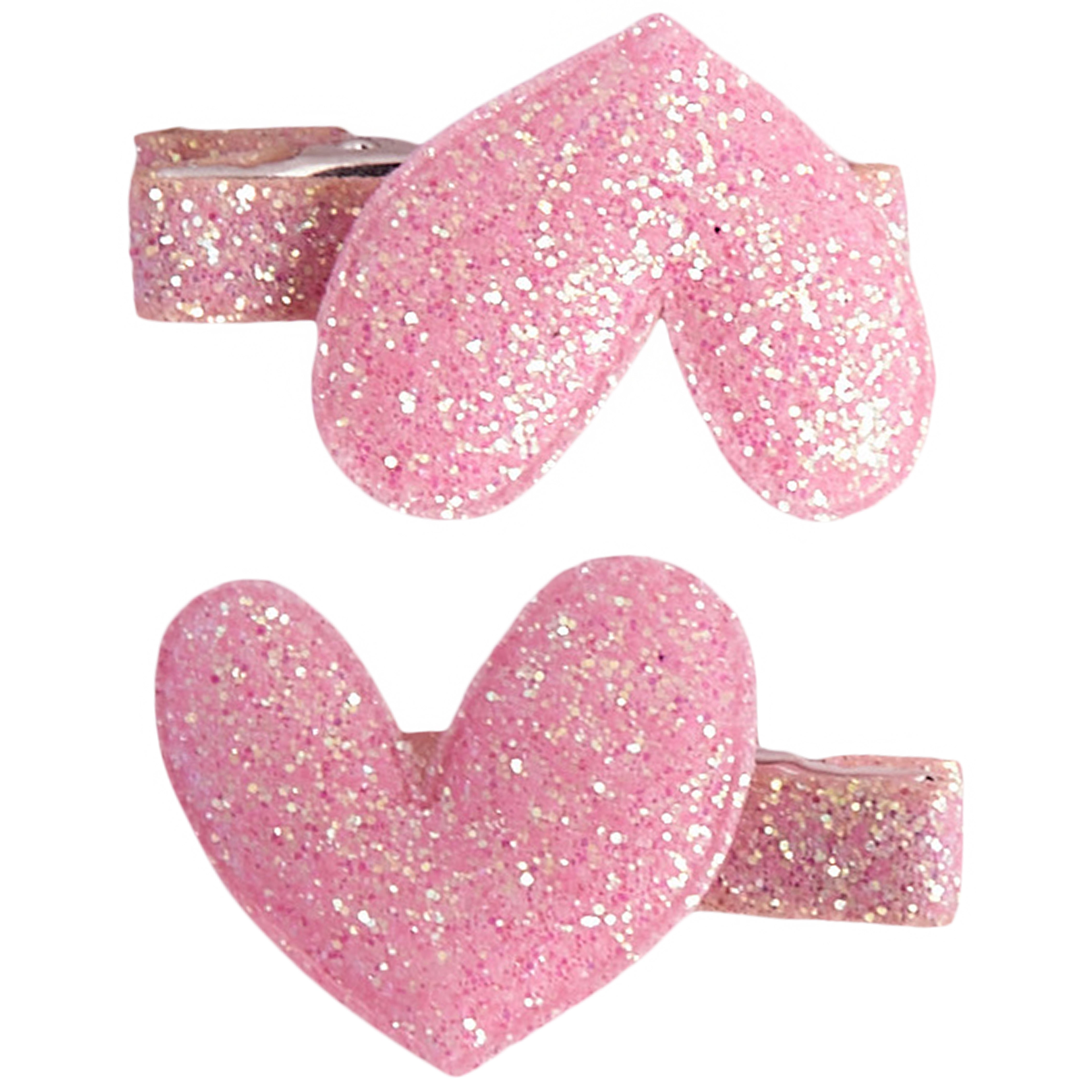 Glitter Heart Small Clips - Denny's