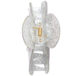 Smileys Silver Glitter Clip - Denny's