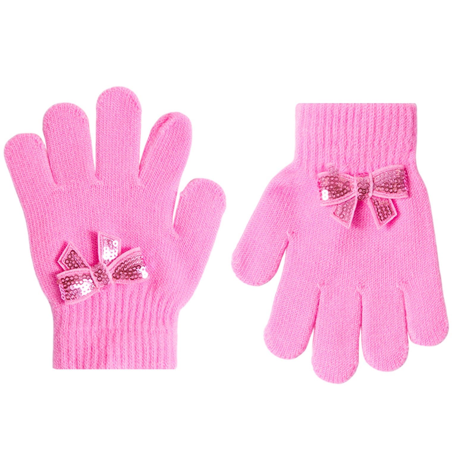 Sequin Bow Patch Glove - Denny's