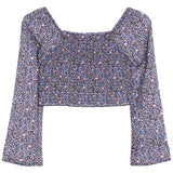 Floral Smock Long Sleeve Top - Denny's