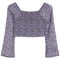 Floral Smock Long Sleeve Top - Denny's