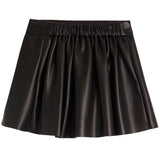 Faux Leather Skort