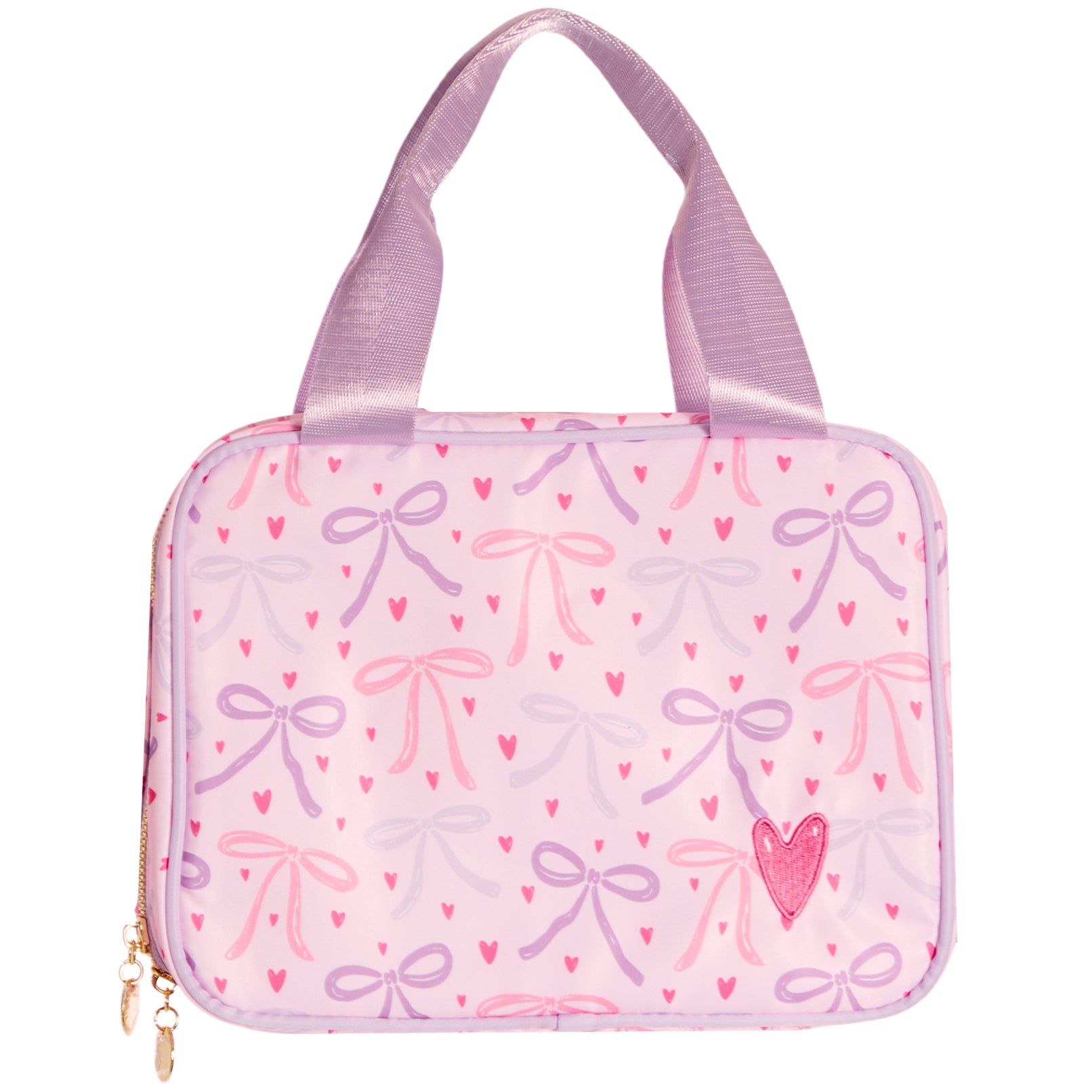 Multi Bow Lunch Bag w/Embroidered Heart - Denny's