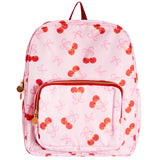 Cherry/Bow Print Backpack - Denny's