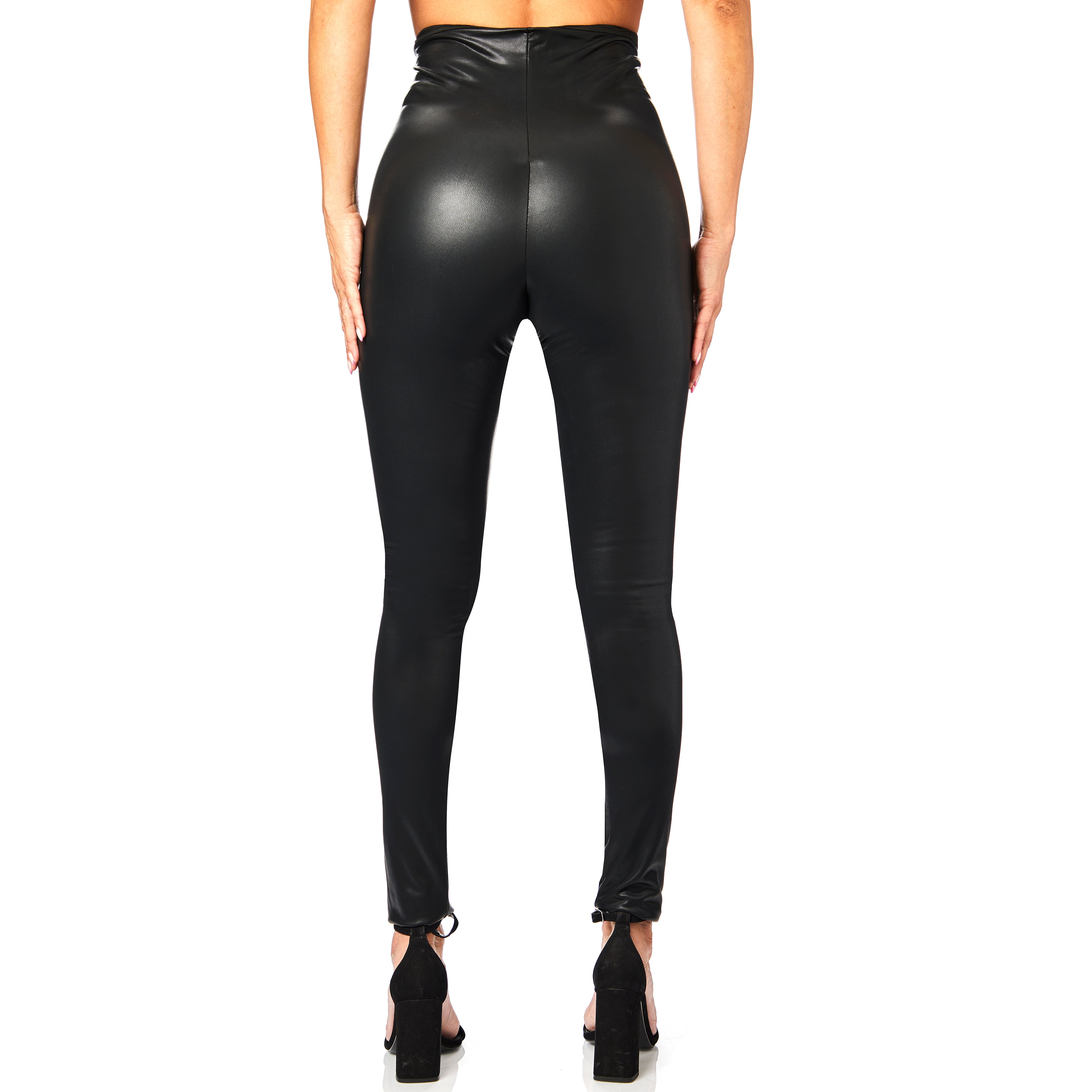 High Waist Pleather Legging - Denny's