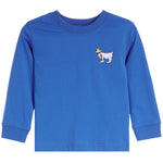 Blue Goat long sleeve tee