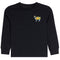 Black long sleeve tee with corn on the cob GOAT