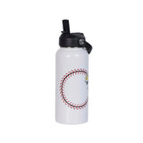 Baseball Printed 32oz Water Bottle