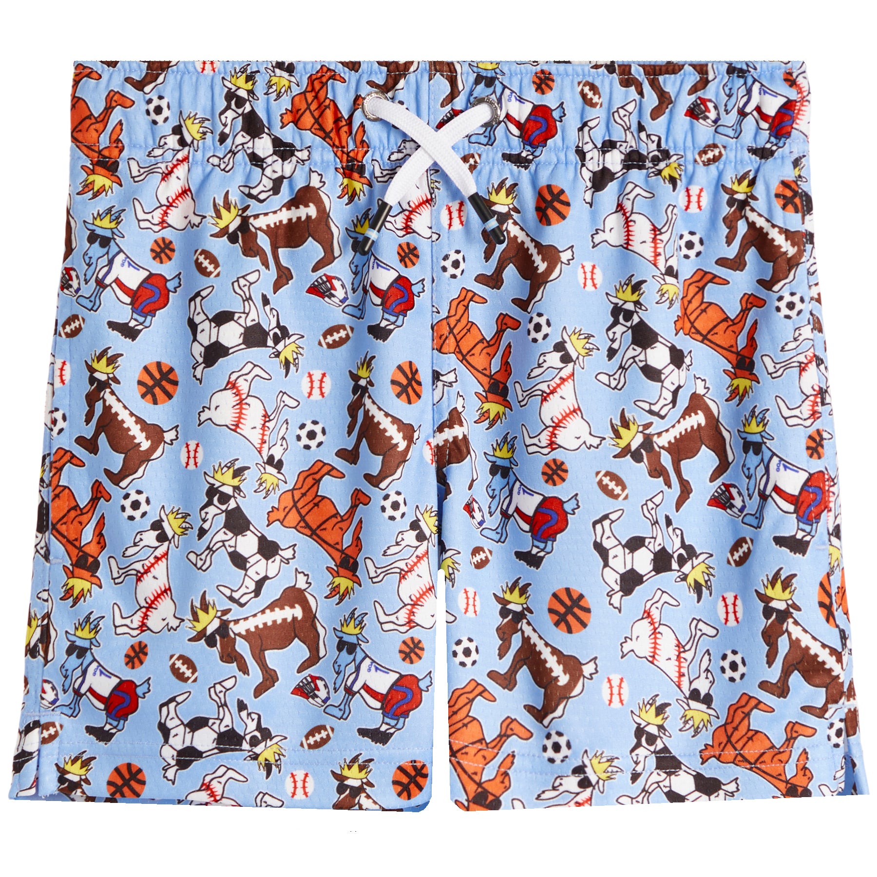 Goat Printed Sports Mesh Short