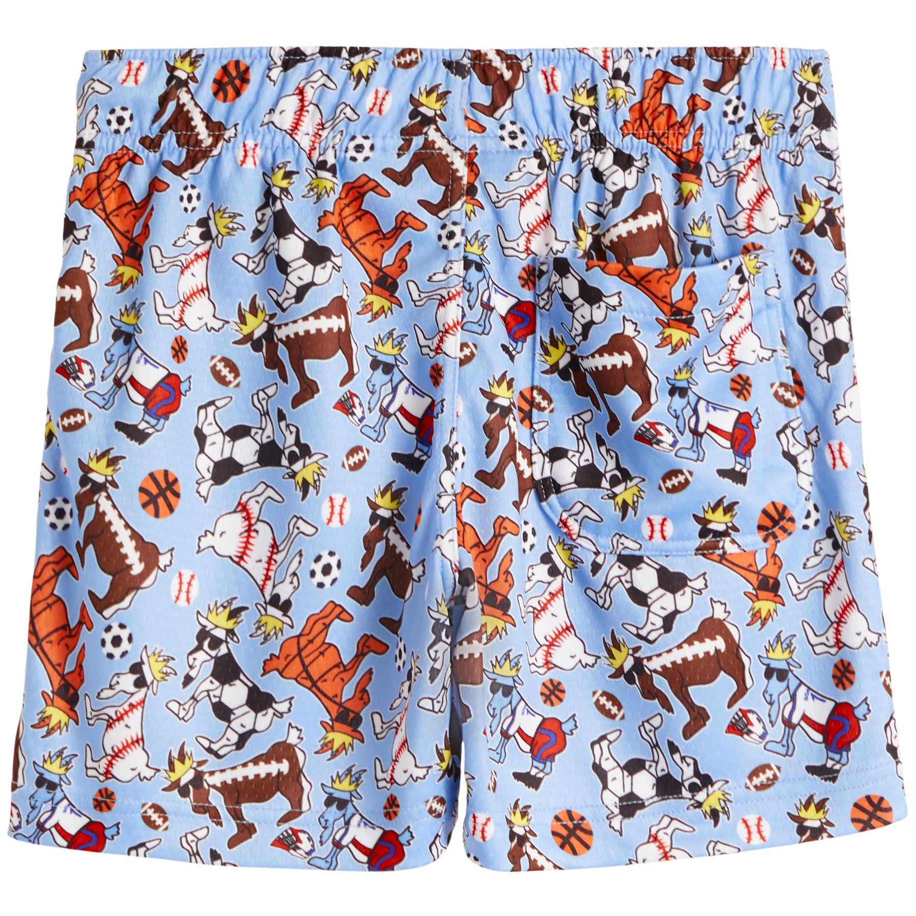 Goat Printed Sports Mesh Short