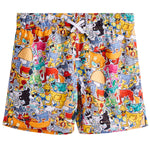 6in Printed Sticker Mesh Short