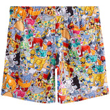 6in Printed Sticker Mesh Short