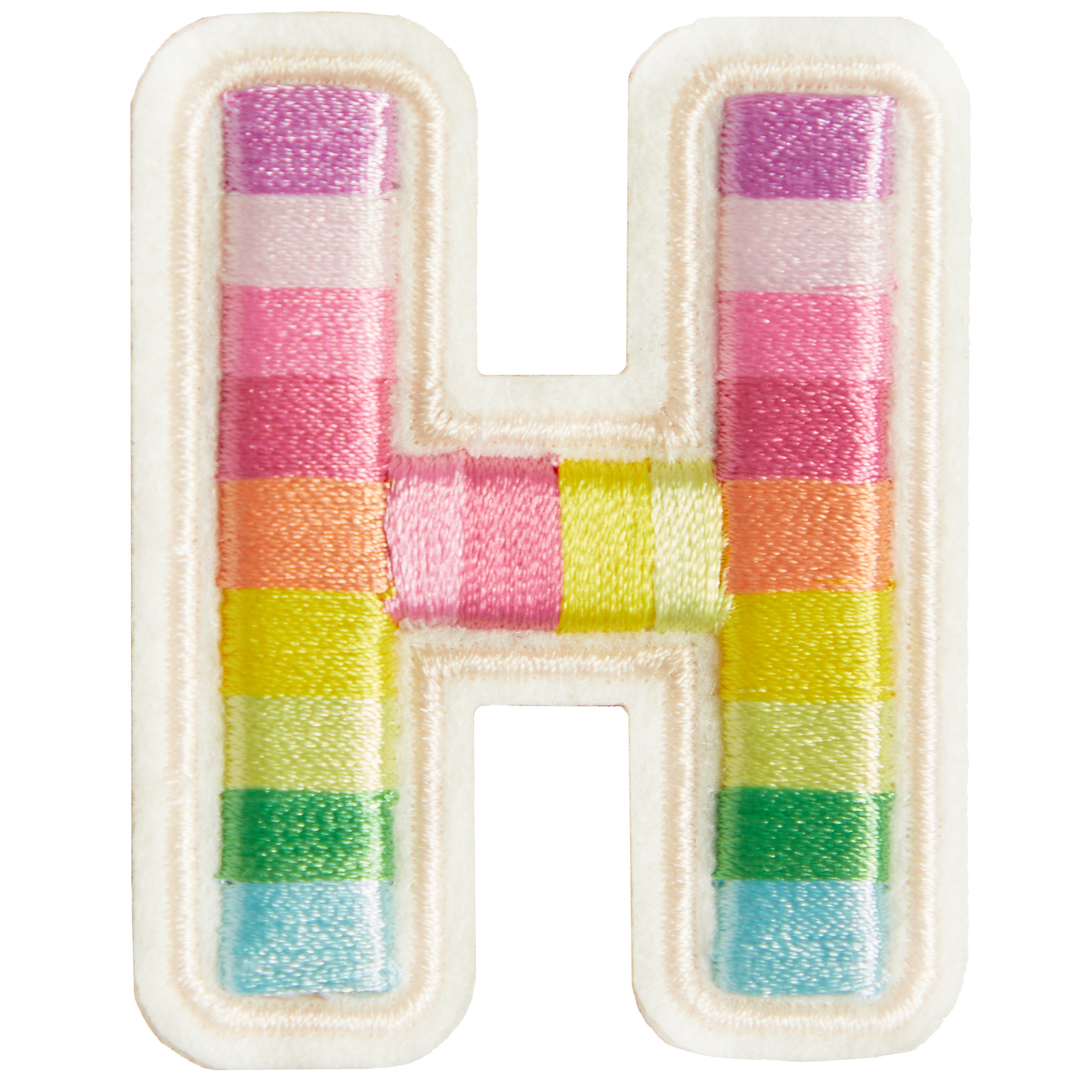 Rainbow Letter H Patch - Denny's