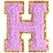 H Varsity Chenille Letter Sticker Patch - Denny's