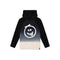 Dip Dye Smiley Hooded Long Sleeve Tee - Denny's