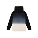 Dip Dye Smiley Hooded Long Sleeve Tee - Denny's