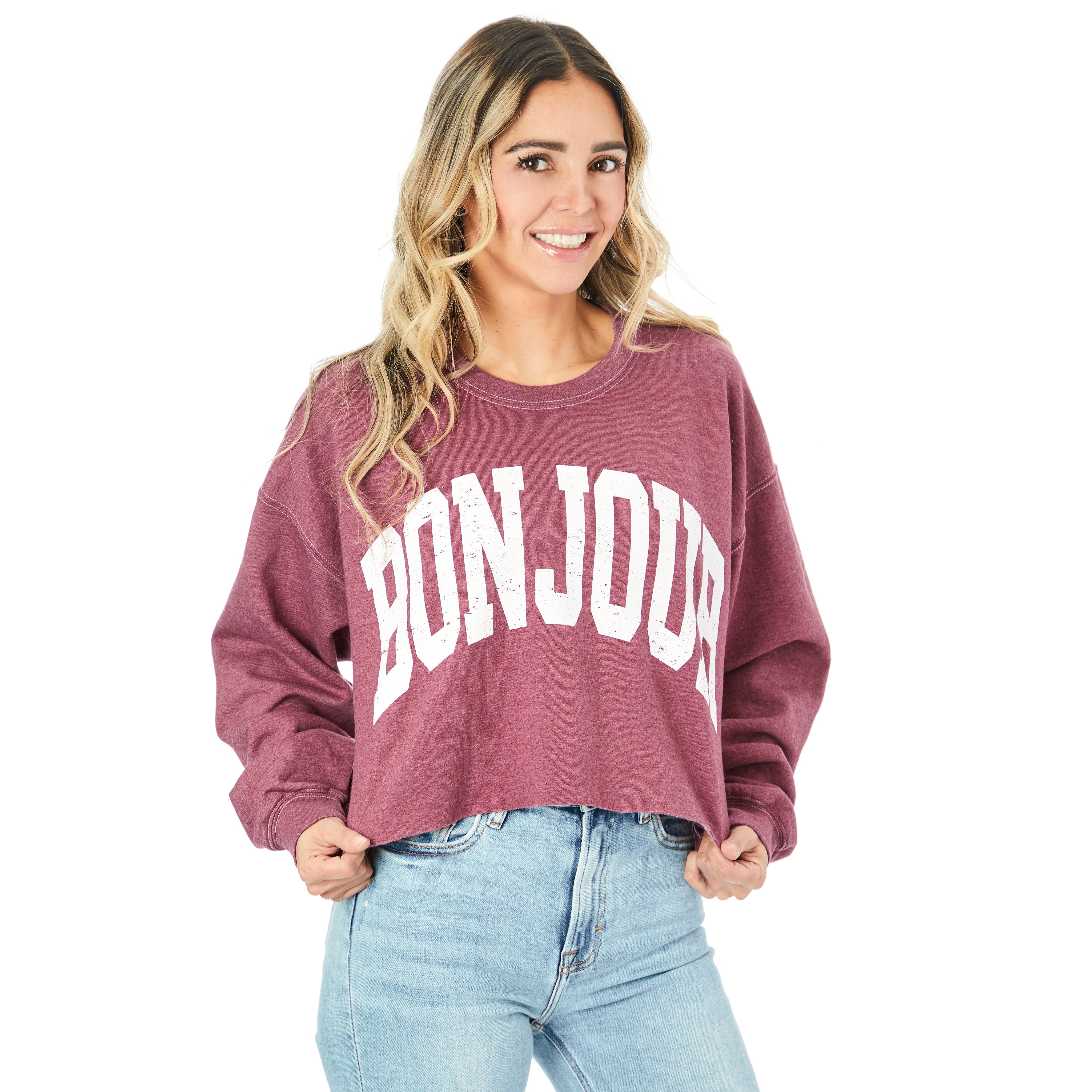 Bonjour Crop Sweatshirt - Denny's