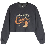 Long Live Cowgirls Crop Sweatshirt - Denny's