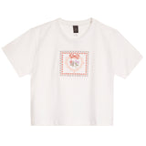 Cross Stitch Heart Crop Tee