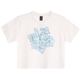 Seashell Flower Crop Tee