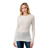 Long Sleeve Ribbed Shirt - Denny's