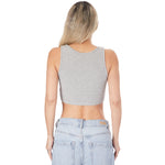 1x1 Ribbed Henley Tank - Denny's